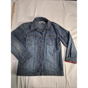 chicos size 1xl Denim Women's Japanese Themed Jacket